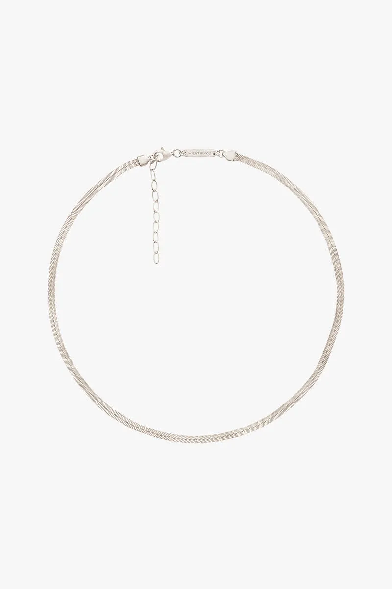 Snake chain necklace silver (36cm) Wildthings Collectables