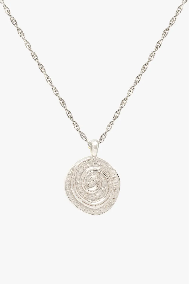 Snake coin necklace silver Wildthings Collectables
