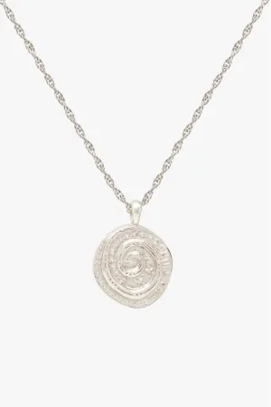 Snake coin necklace silver Wildthings Collectables