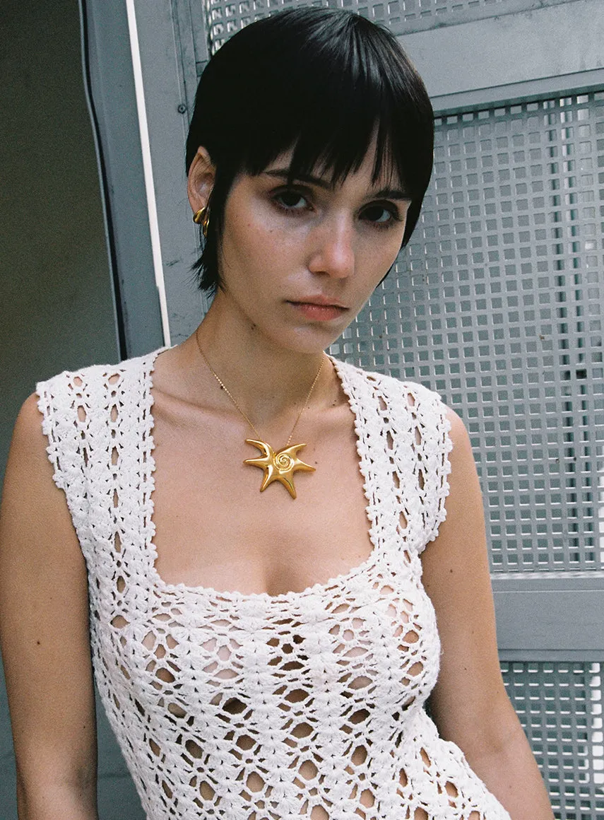 Solar 14K Gold Plated Necklace
