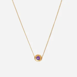 Spot 10K Necklace w. 2,5mm Amethyst