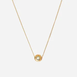 Spot 10K Necklace w. 2,5mm Moonstone