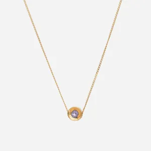 Spot 10K Necklace w. 2,5mm Tanzanite