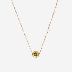 Spot 10K Necklace w. 2,5mm Tourmaline