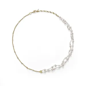 Sprezzatura Gold Plated Necklace w. Pearls