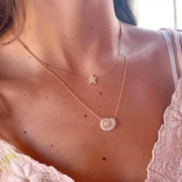 Star Universe 18K Gold, Rosegold or Whitegold Necklace