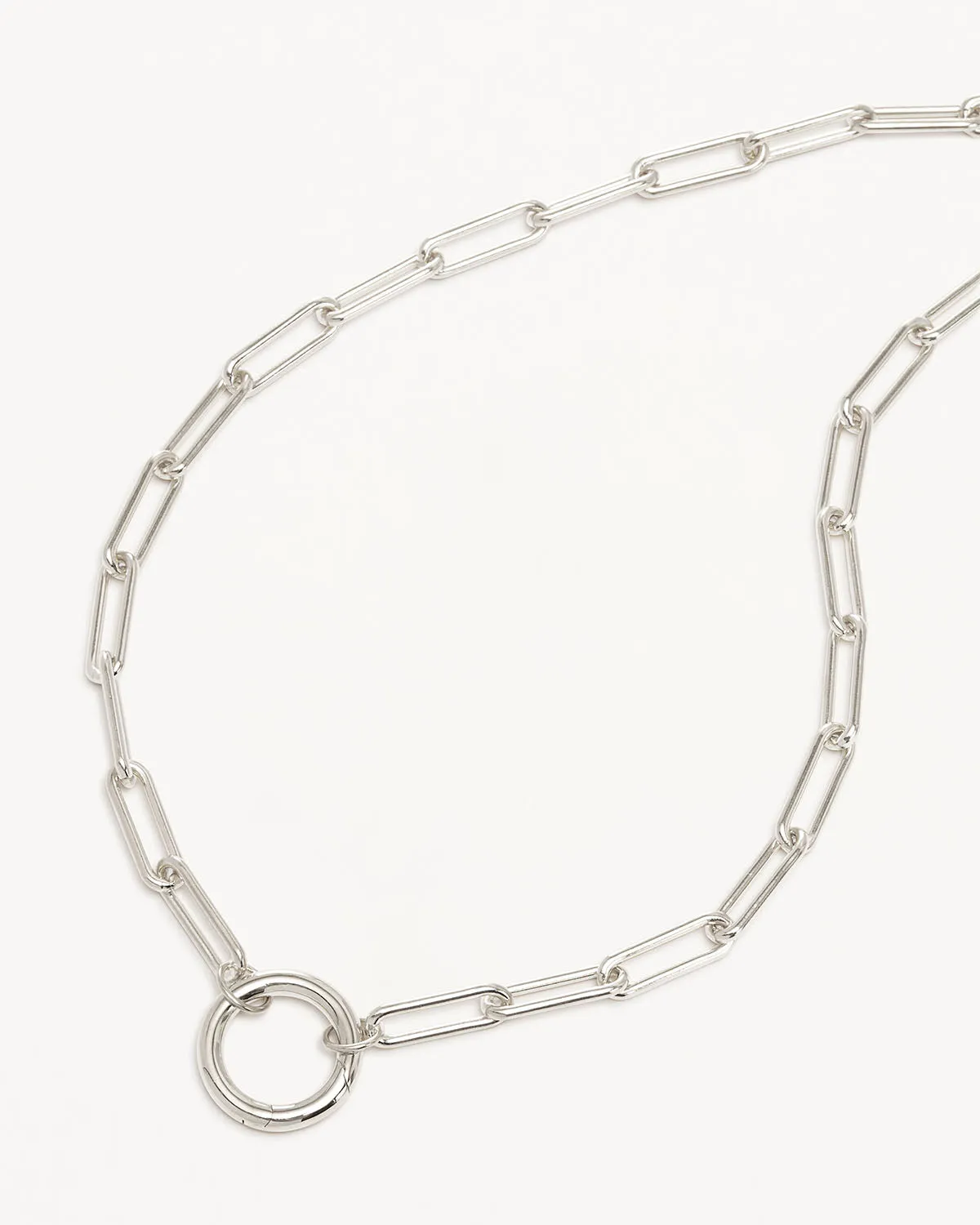Sterling Silver 18" With Love Annex Link Necklace Bycharlotte