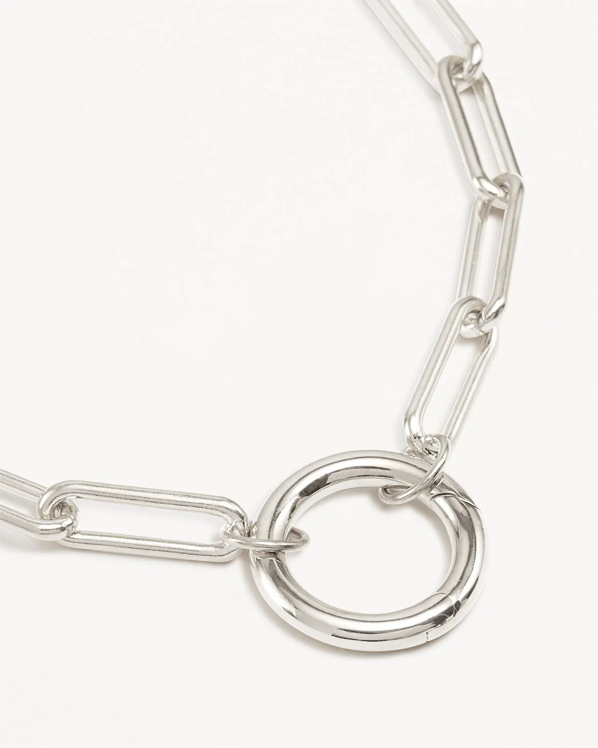 Sterling Silver 18" With Love Annex Link Necklace Bycharlotte