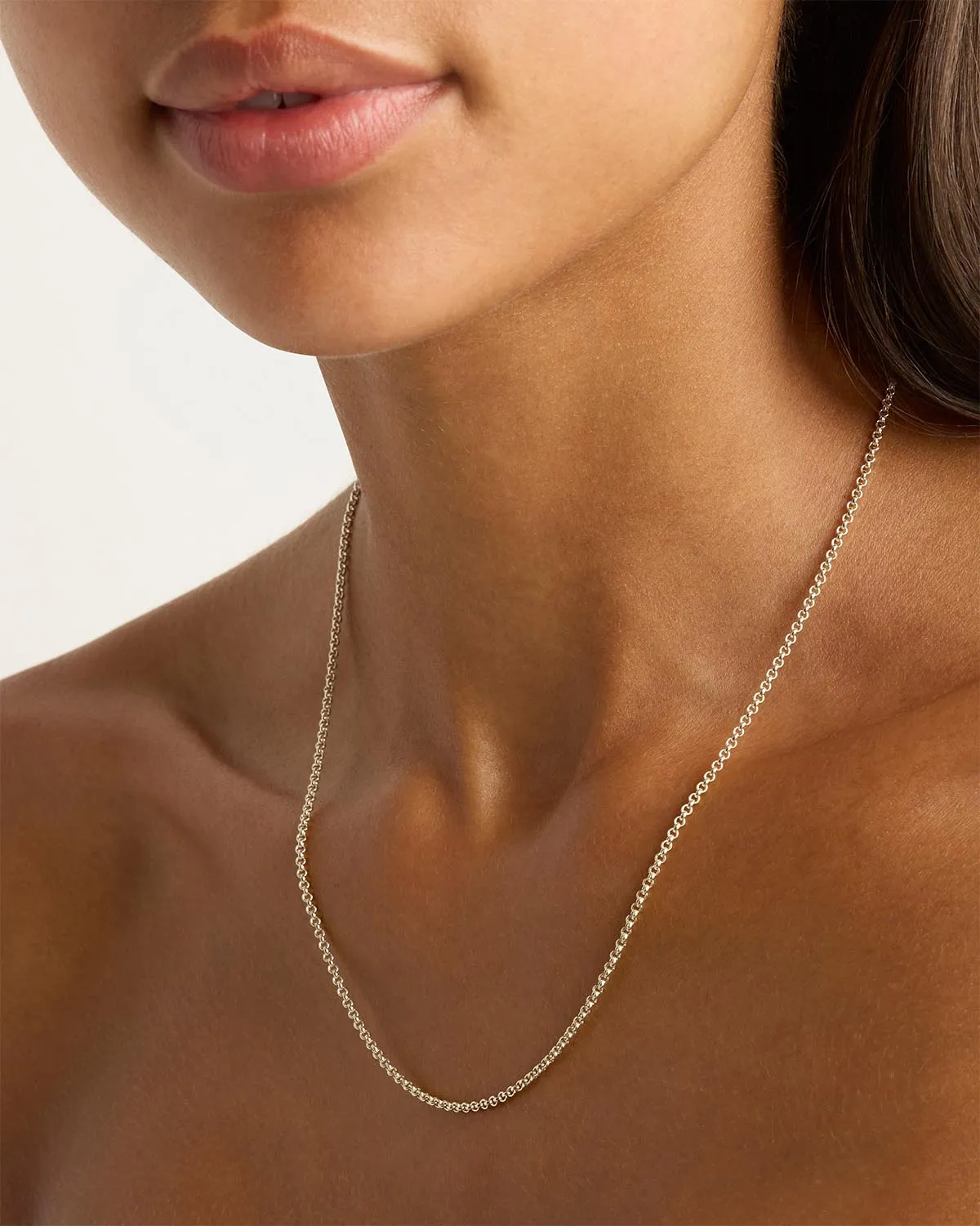 Sterling Silver 19" 2mm Belcher Chain Necklace Bycharlotte