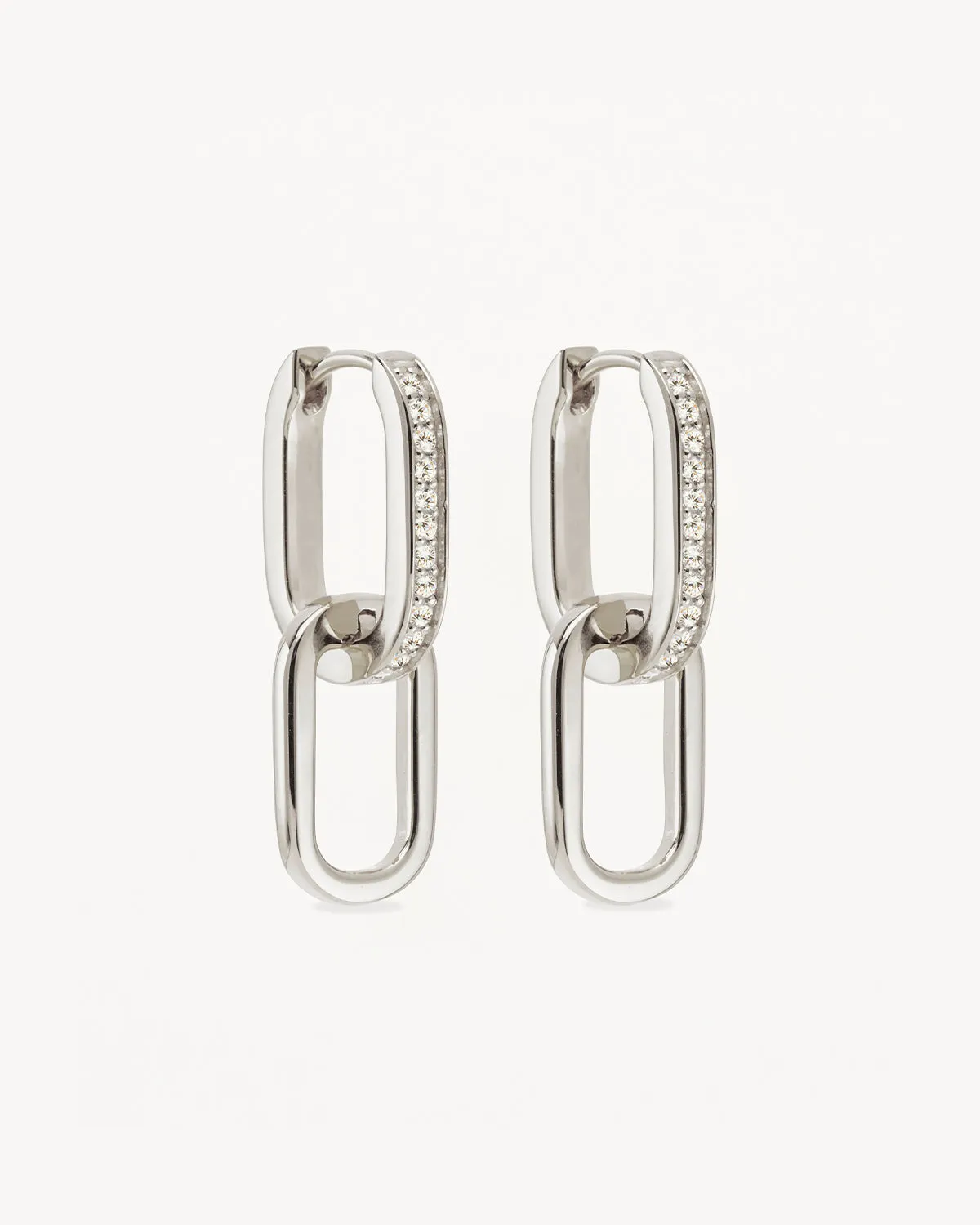 Sterling Silver Connect Deeply Hoops Bycharlotte
