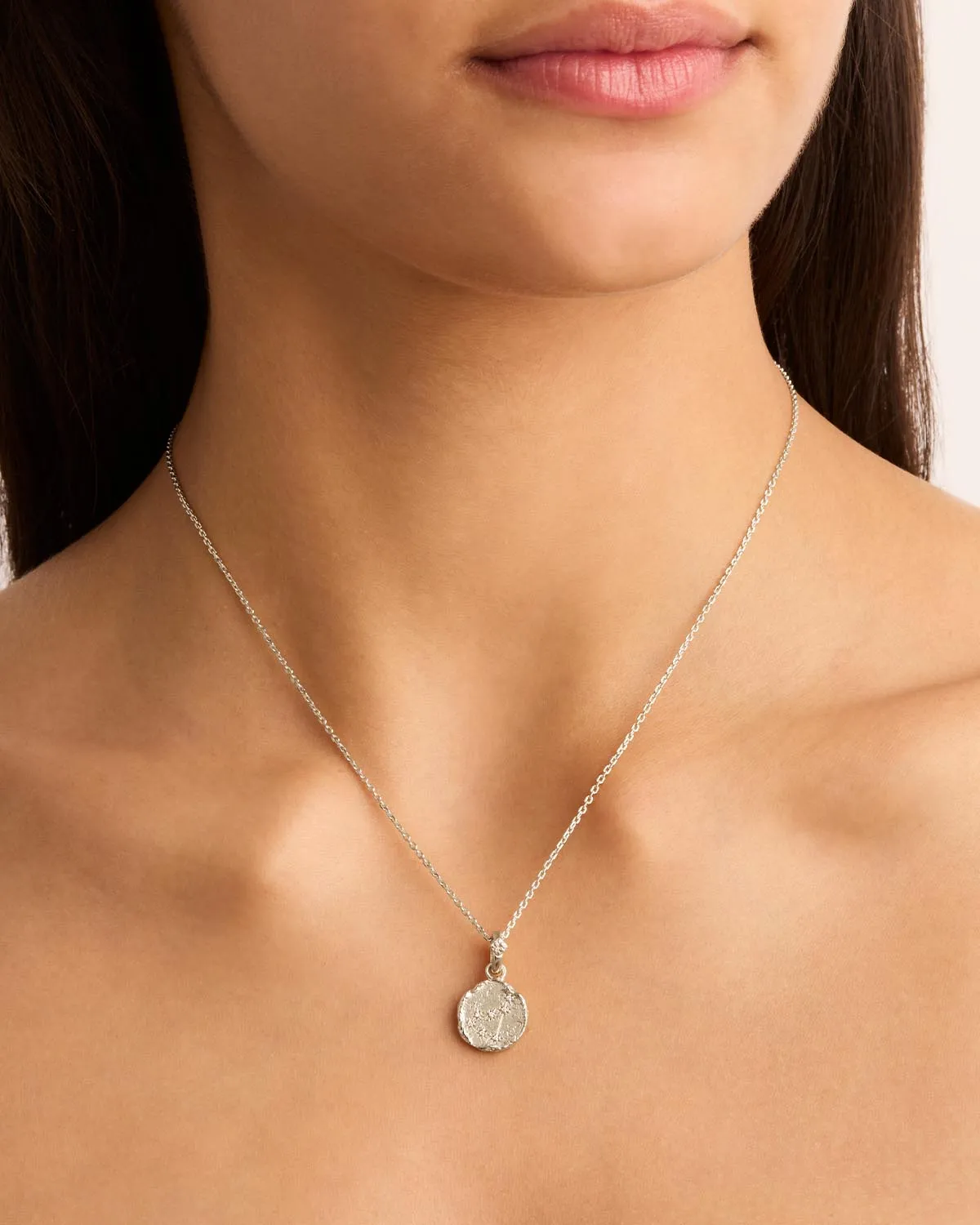 Sterling Silver Cosmic Love Zodiac Annex Link Pendant - Capricorn Bycharlotte