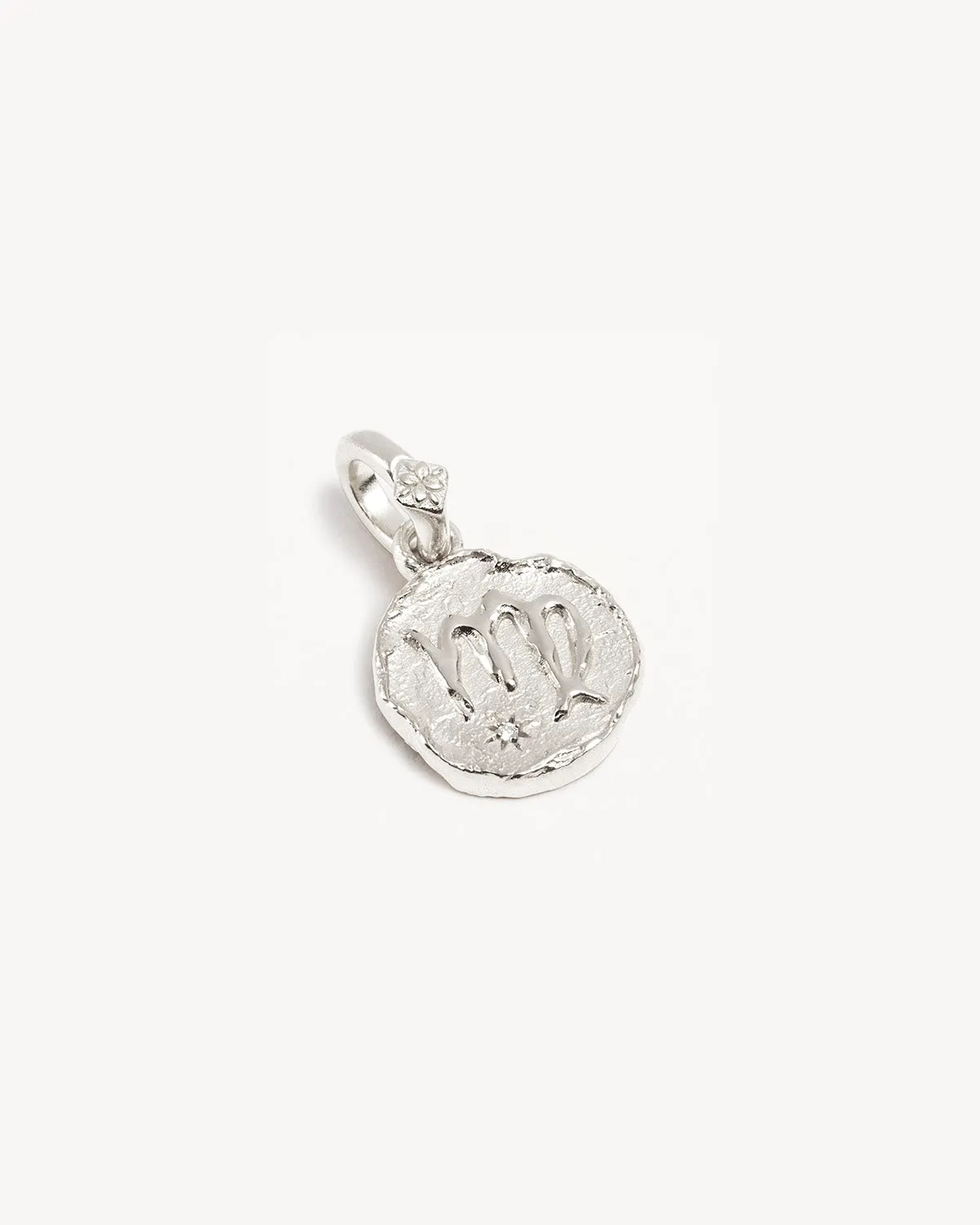 Sterling Silver Cosmic Love Zodiac Annex Link Pendant - Virgo Bycharlotte