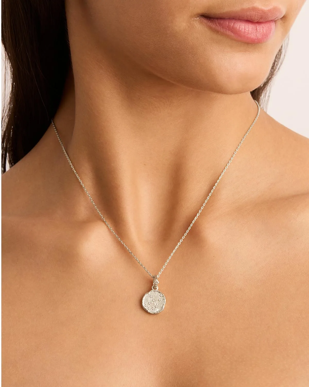 Sterling Silver Cosmic Love Zodiac Annex Link Pendant - Virgo Bycharlotte