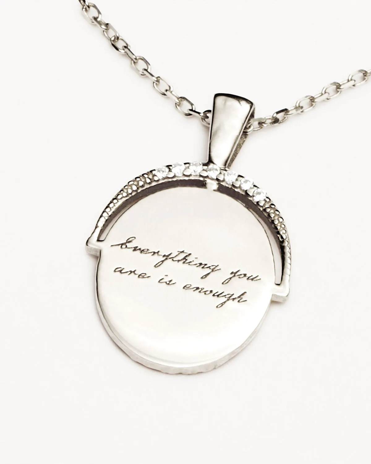 Sterling Silver Everything You Are Is Enough Small Necklace Bycharlotte
