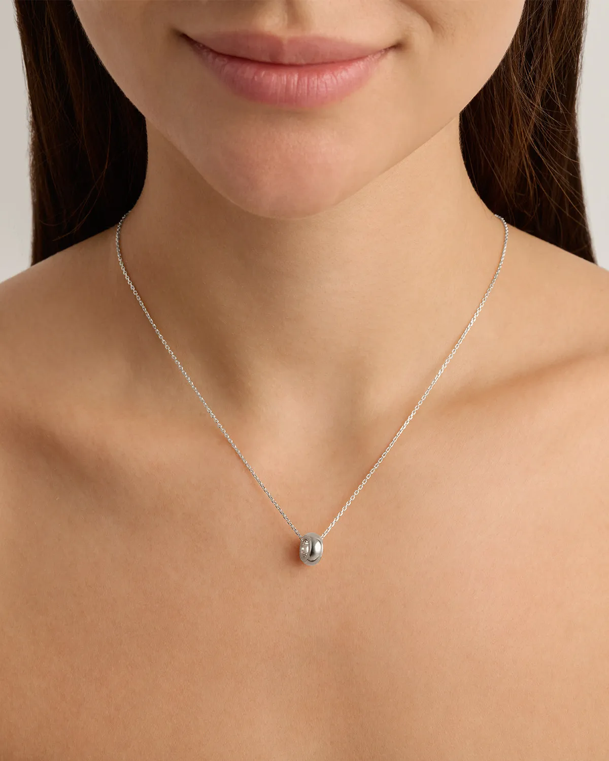 Sterling Silver Find Stillness Petal Charm Bycharlotte