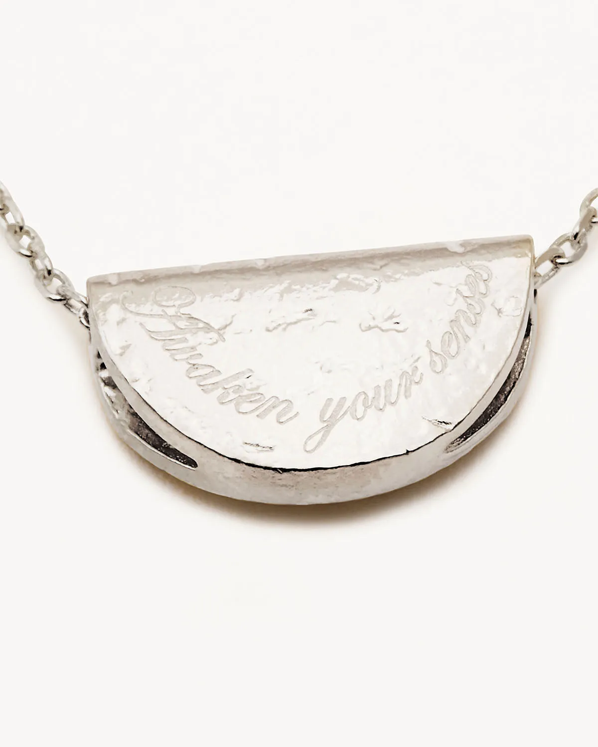 Sterling Silver Lotus Birthstone Necklace - February - Amethyst Bycharlotte