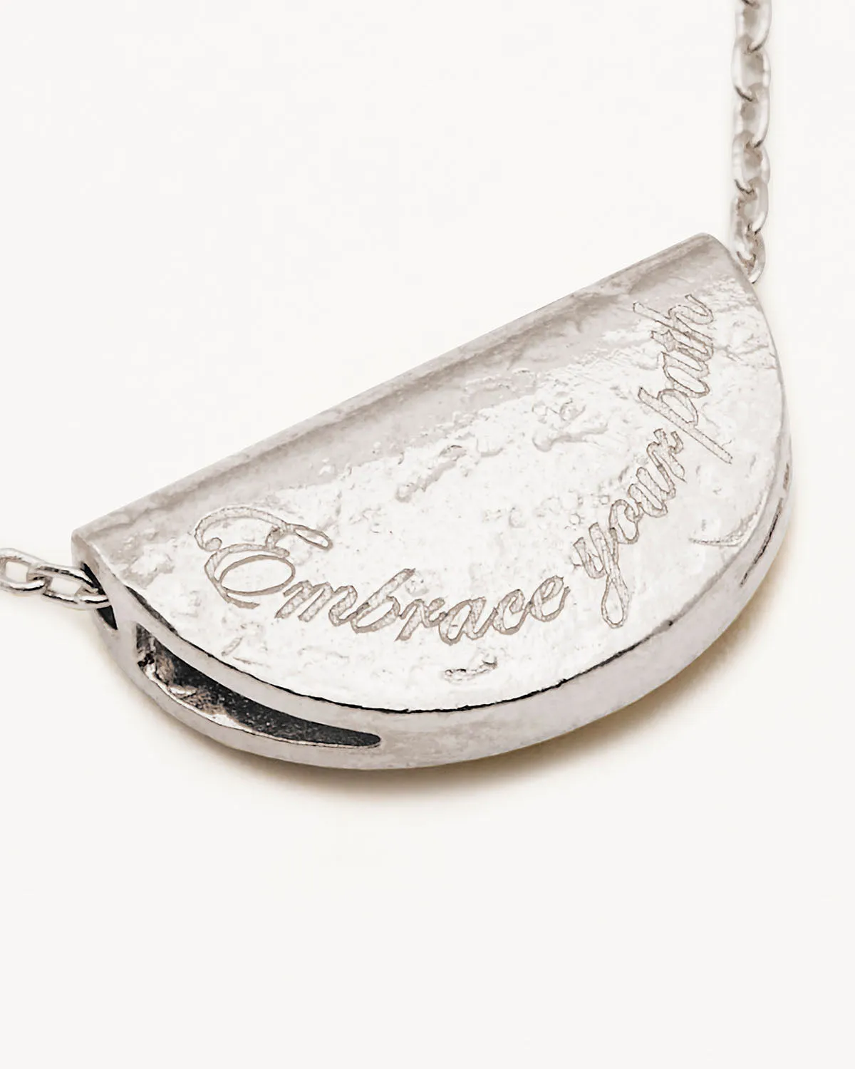 Sterling Silver Lotus Birthstone Necklace - July - Ruby Bycharlotte