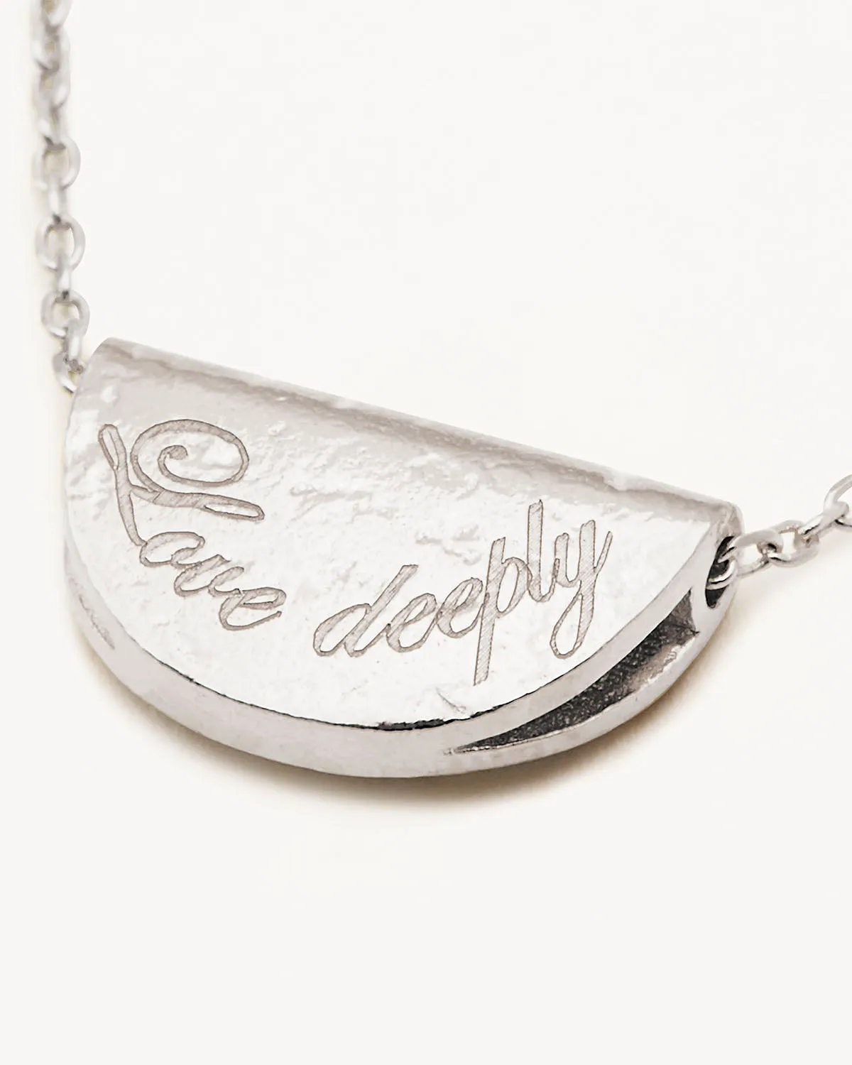 Sterling Silver Lotus Birthstone Necklace - June - Moonstone Bycharlotte
