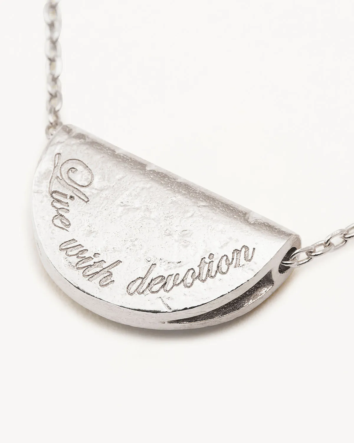 Sterling Silver Lotus Birthstone Necklace - September - Sapphire Bycharlotte