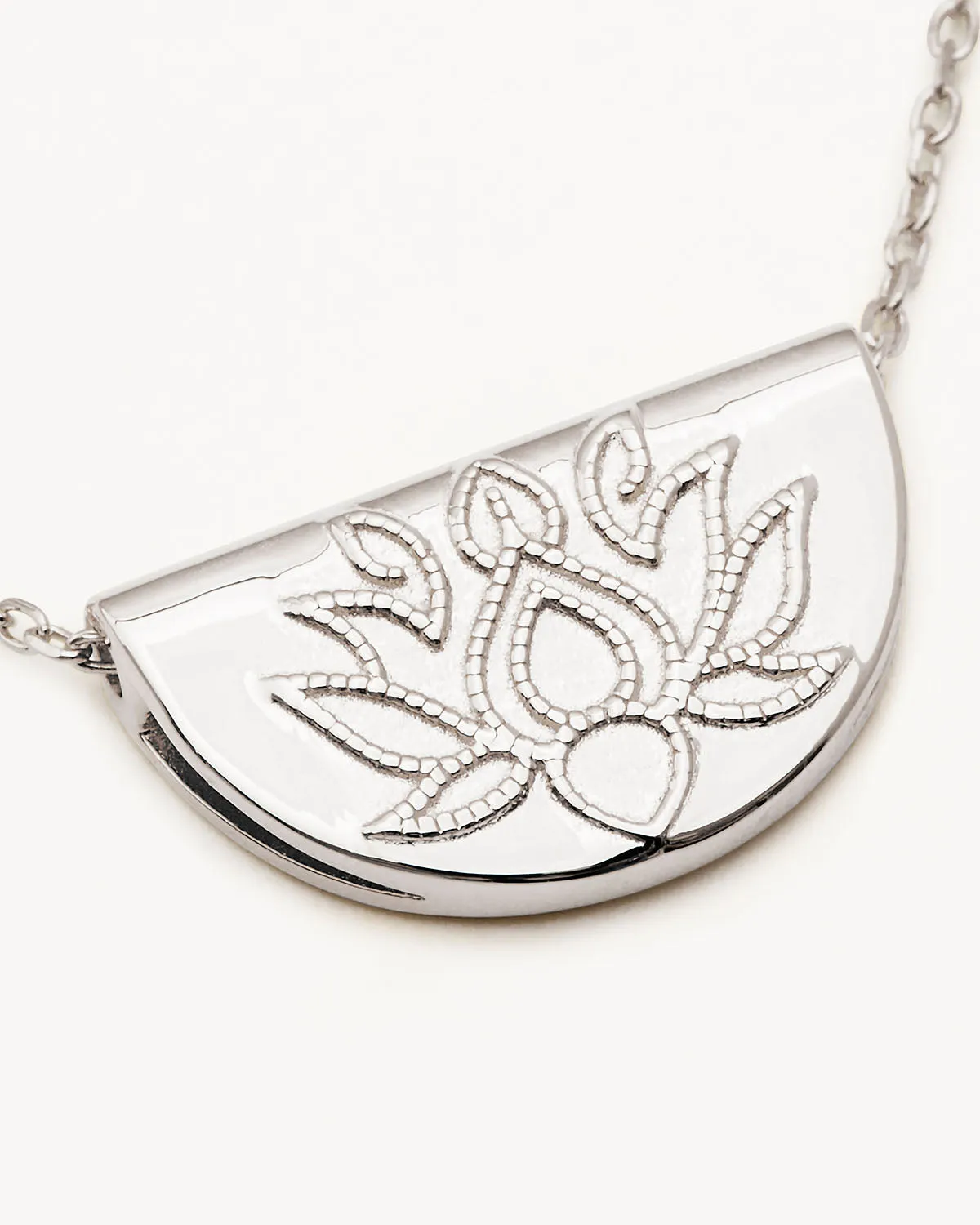 Sterling Silver Lotus Short Necklace Bycharlotte