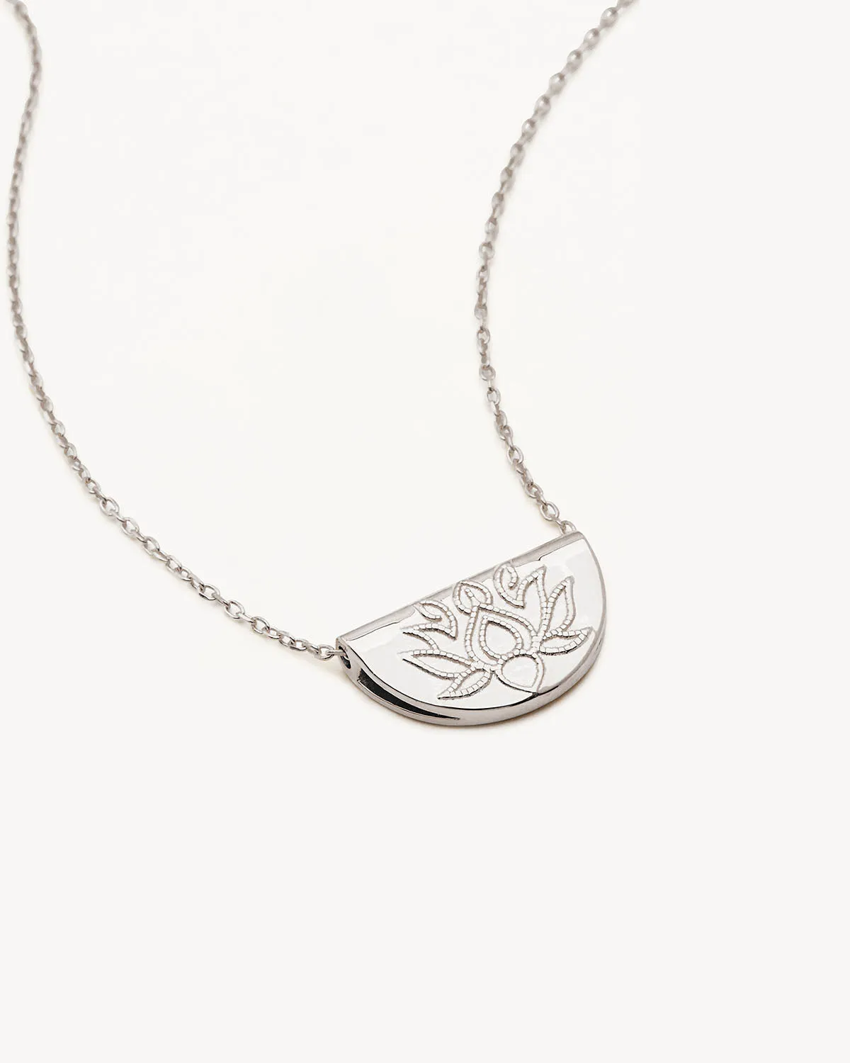Sterling Silver Lotus Short Necklace Bycharlotte