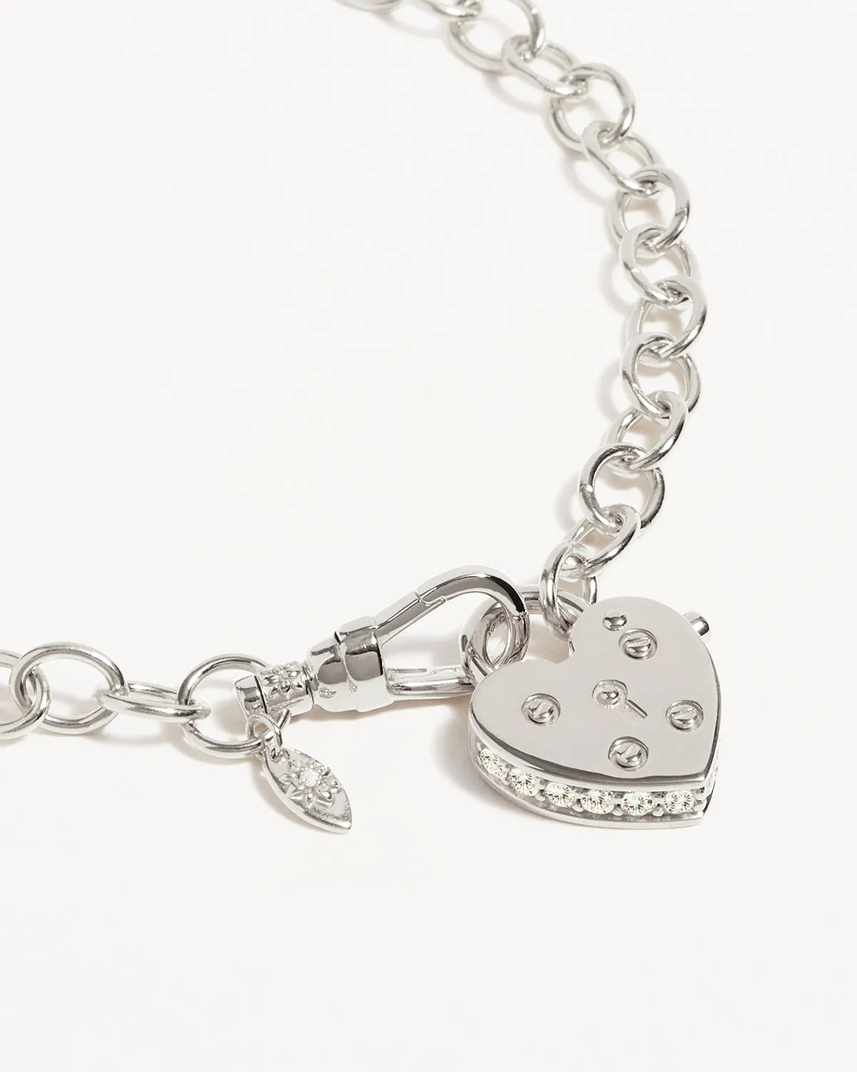 Sterling Silver Love Unlocked Padlock Bracelet Bycharlotte