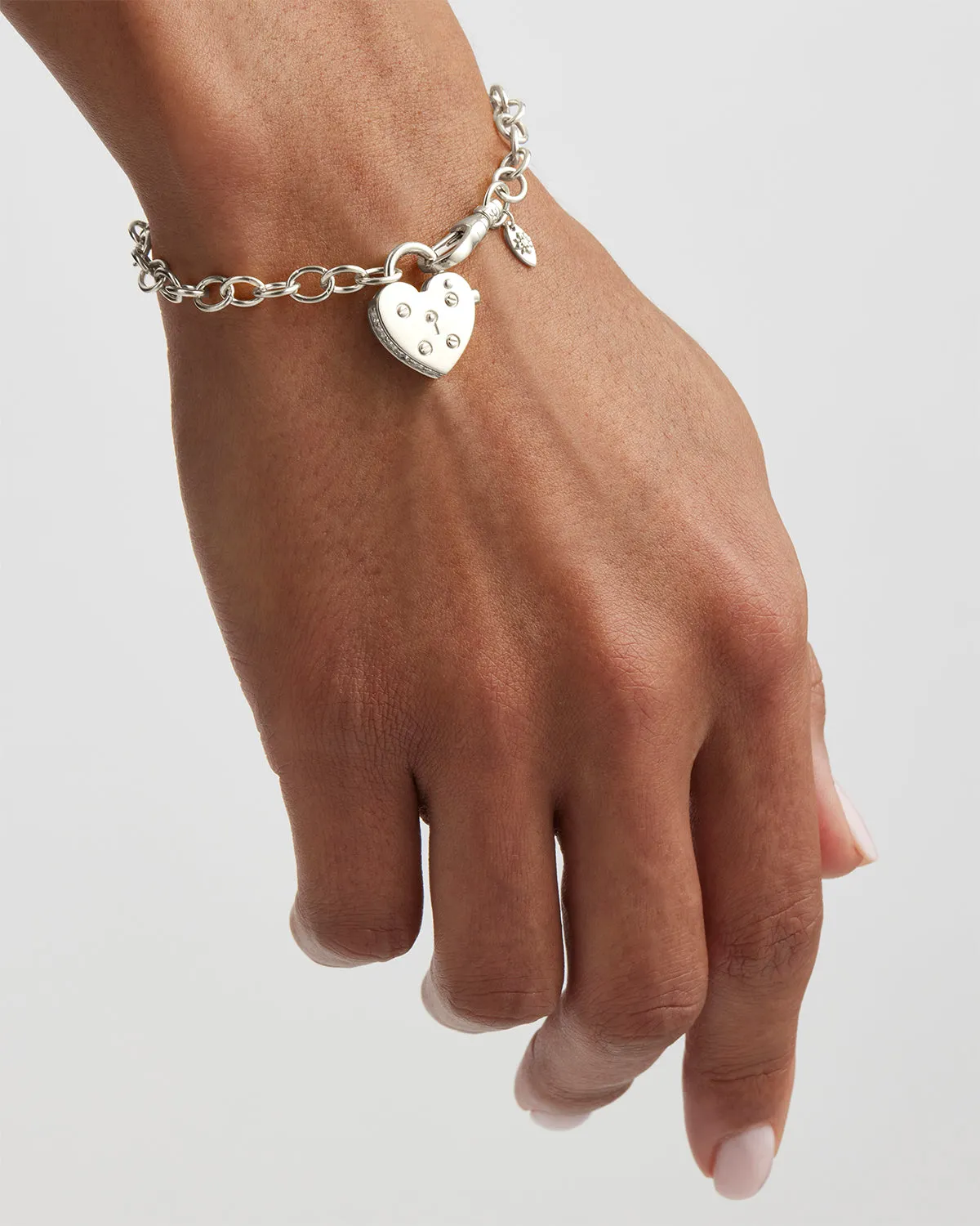 Sterling Silver Love Unlocked Padlock Bracelet Bycharlotte