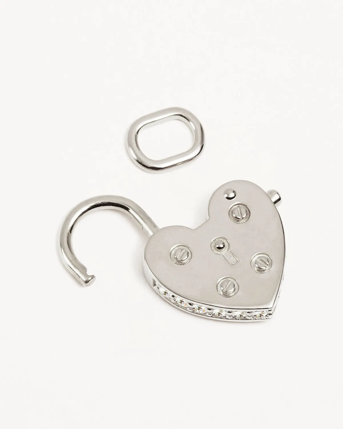 Sterling Silver Love Unlocked Padlock Pendant Bycharlotte