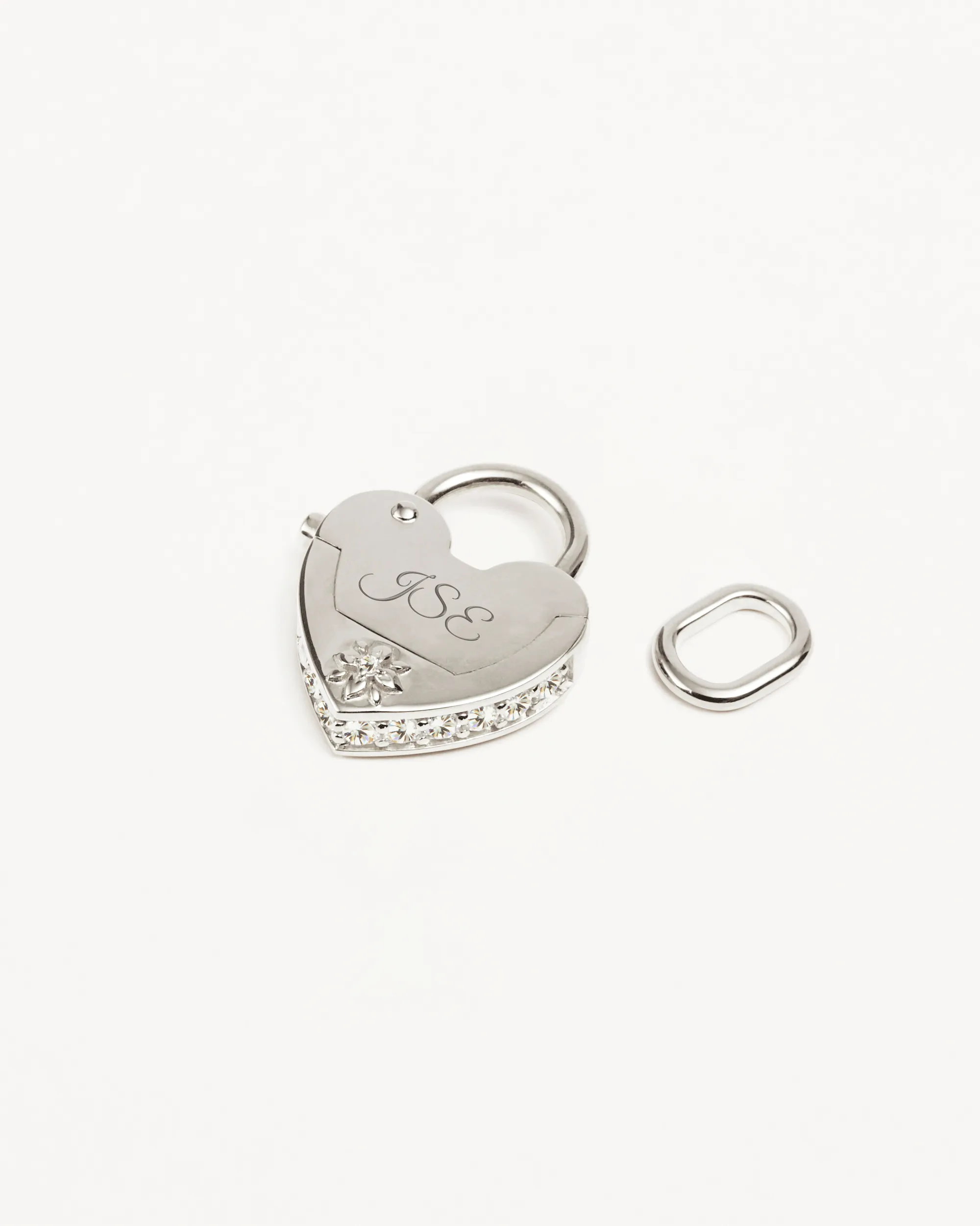 Sterling Silver Love Unlocked Padlock Pendant Bycharlotte