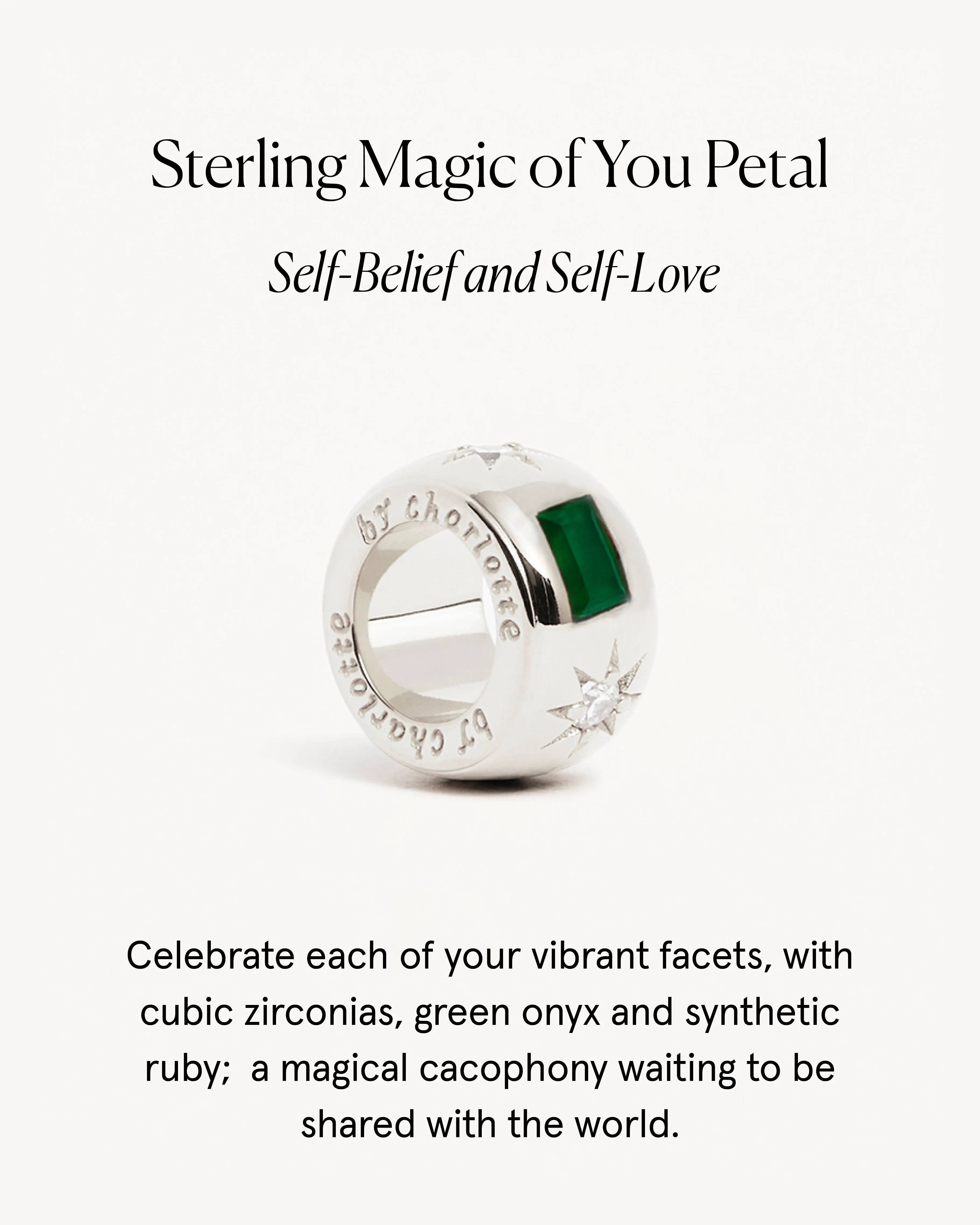 Sterling Silver Magic of You Petal Charm Bycharlotte