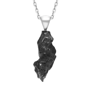 Sterling Silver Meteorite Unique Necklace D