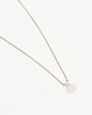 Sterling Silver Moments With You Pearl Necklace Bycharlotte