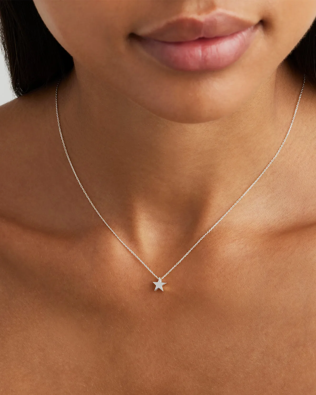 Sterling Silver Wishing on a Star Necklace Bycharlotte