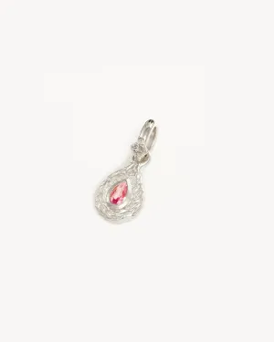 Sterling Silver With Love Birthstone Annex Link Pendant - October Bycharlotte