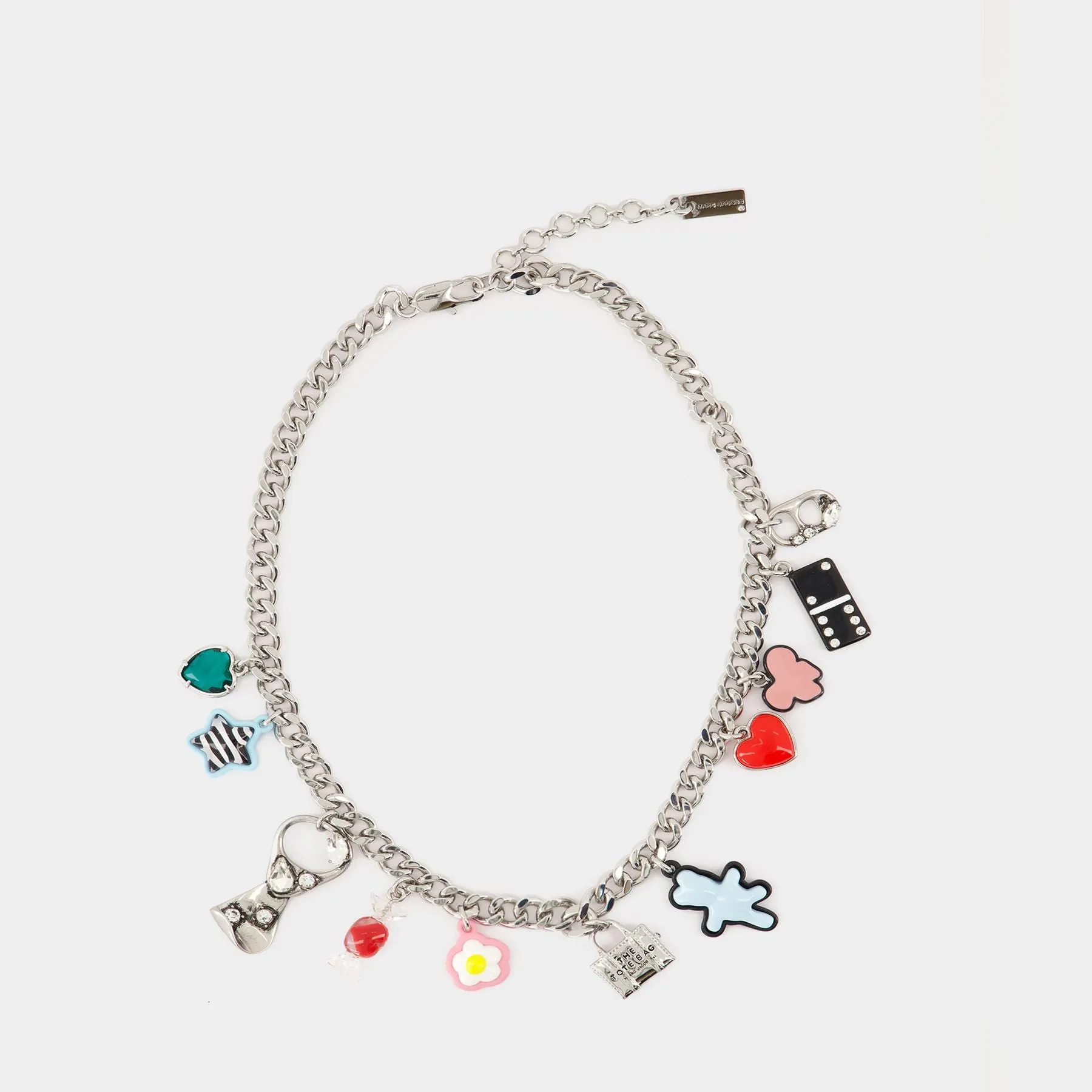Sticker Charm Necklace - Marc Jacobs - Metal - Silver