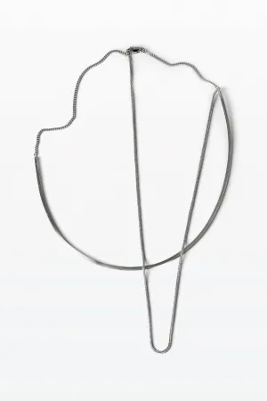 Strata 02 Silver Necklace