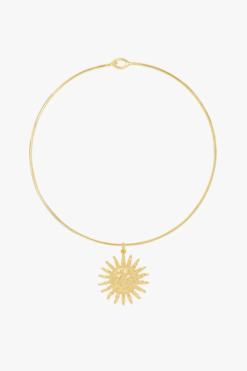 Sunburst necklace gold plated Wildthings Collectables