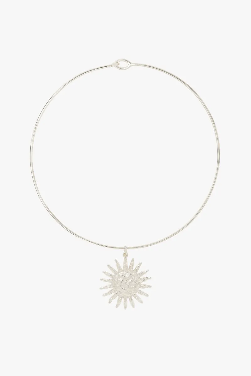 Sunburst necklace silver Wildthings Collectables