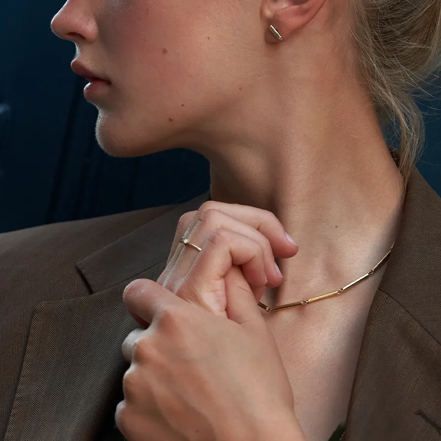 Sunray 18K Gold Necklace