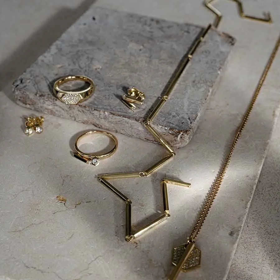 Sunray 18K Gold Necklace