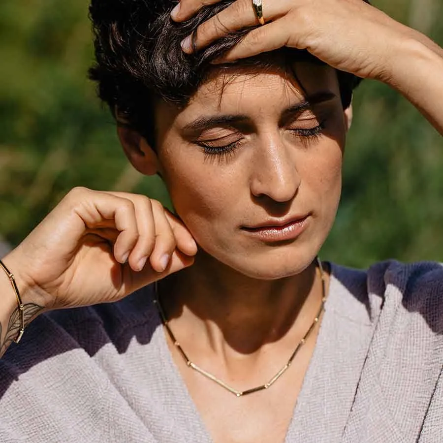 Sunray 18K Gold Necklace