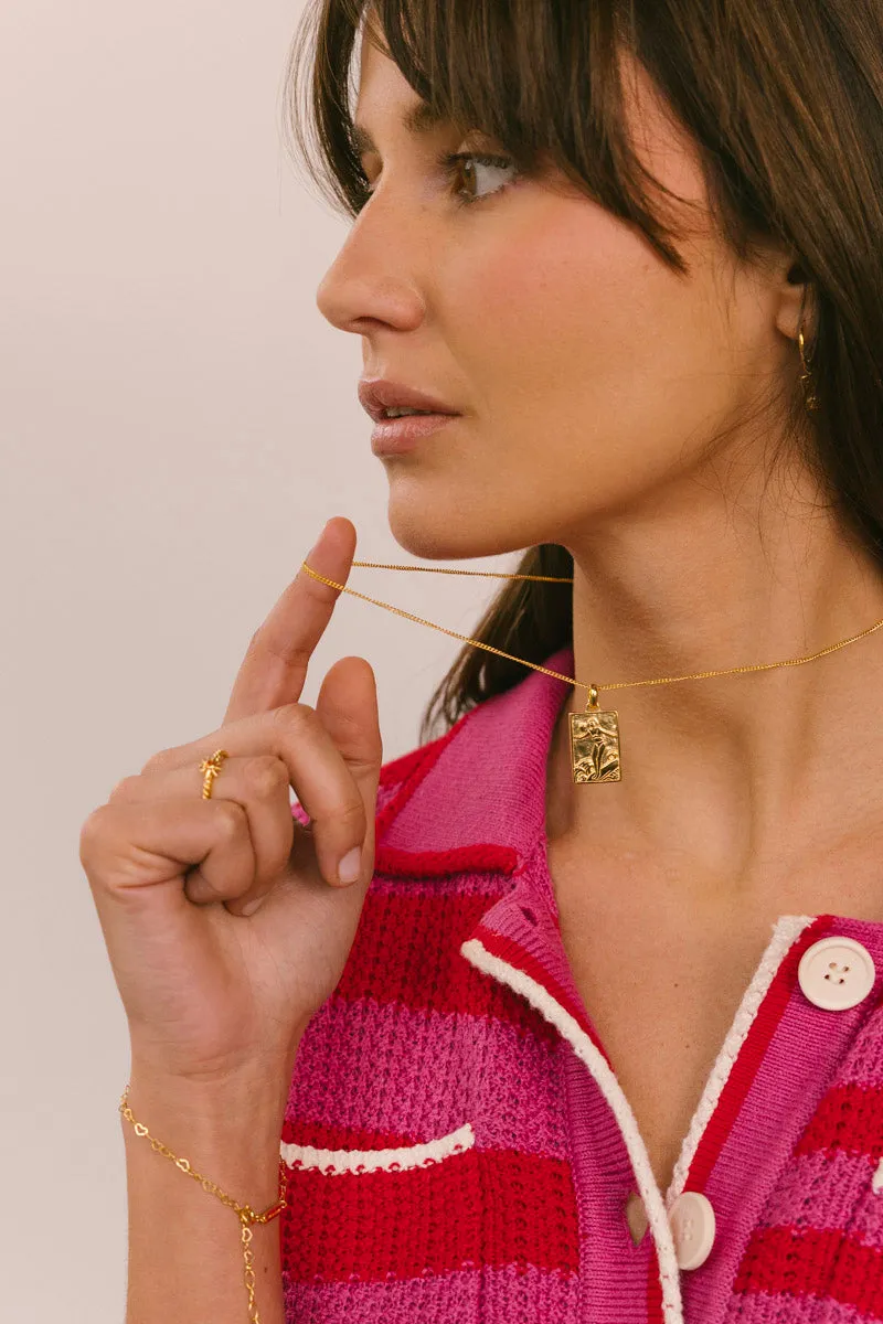 Surf Club Necklace Gold Plated Wildthings Collectables