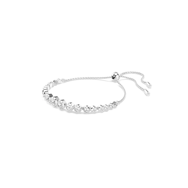 Swarovski Imber Tennis Bracelet Mixed Round Cuts White Rhodium Plated