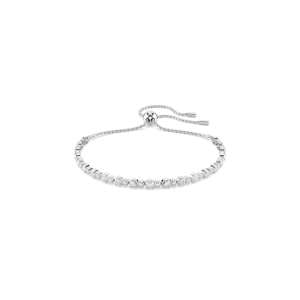 Swarovski Matrix Tennis Bracelet Mixed Round Cuts White Rhodium Plated