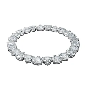 Swarovski Millenia Necklace Triangle, White, Rhodium Plated