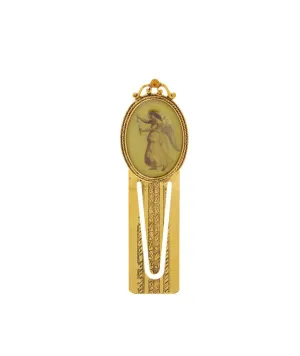 Symbols Of Faith Angel With Daisy Flowers Bookmark 1928 Jewelry