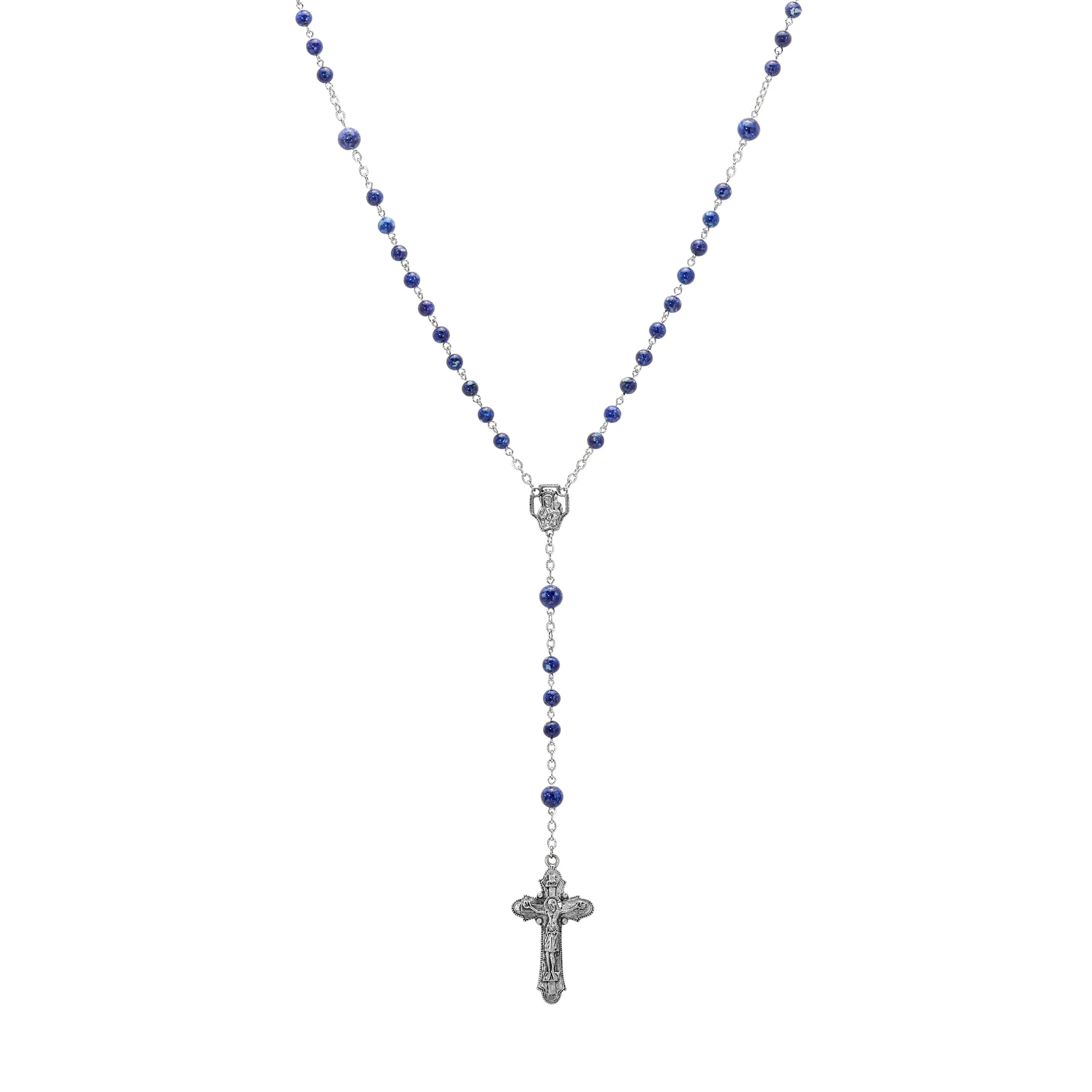 Symbols Of Faith Beaded Crucifix Rosary Necklace 1928 Jewelry