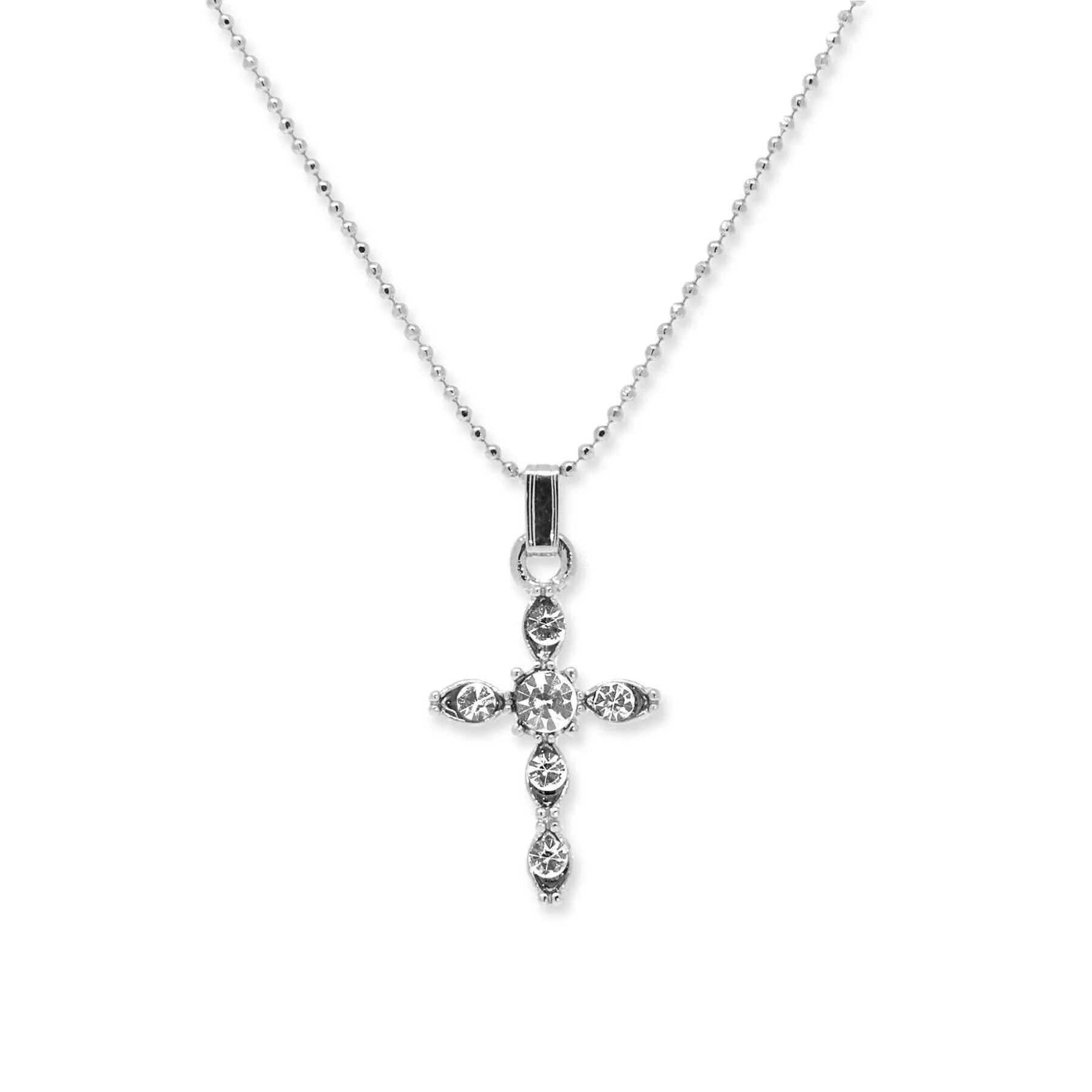 Symbols Of Faith Cross Pendant Necklace 20" 1928 Jewelry