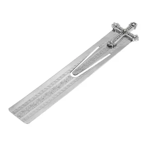 Symbols Of Faith Crystal Cross Large Floral Bookmark 1928 Jewelry