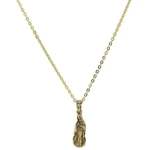 Symbols Of Faith Gold Mary Petite Pendant Necklace 16"   3" Extender 1928 Jewelry